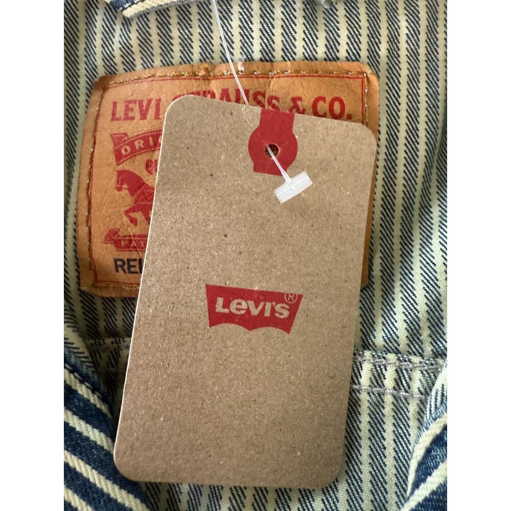 Levi's Workwear Men Relaxed Fit Sunrise Trucker Jeans Jacket  Size XL - Picture 13 of 16